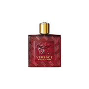 Versace Cross Flame EDP fiery red cologne with Medusa emblem
